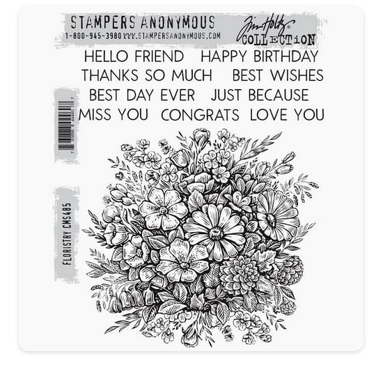 Tim Holtz - Cling Mount Stamps - Floristry