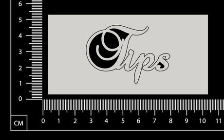 Elegant Word - Tips - White Chipboard