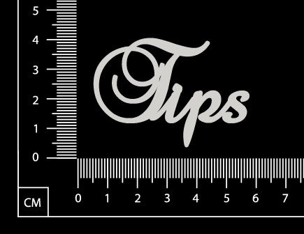 Elegant Word - Tips - White Chipboard