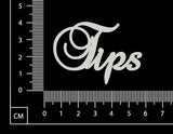 Elegant Word - Tips - White Chipboard