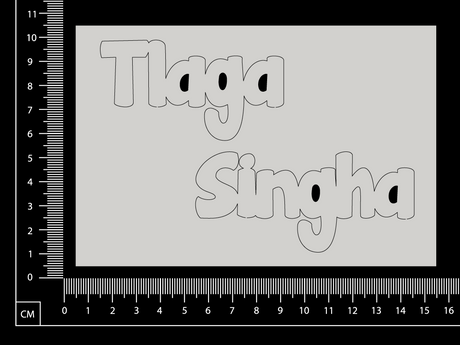 Tlaga Singha - C - White Chipboard