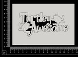 Turtley Awesome - A - White Chipboard