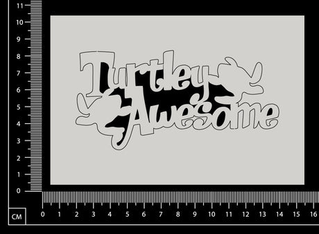Turtley Awesome - A - White Chipboard