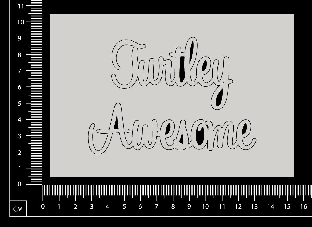 Turtley Awesome - B - White Chipboard