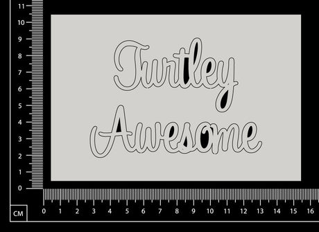 Turtley Awesome - B - White Chipboard