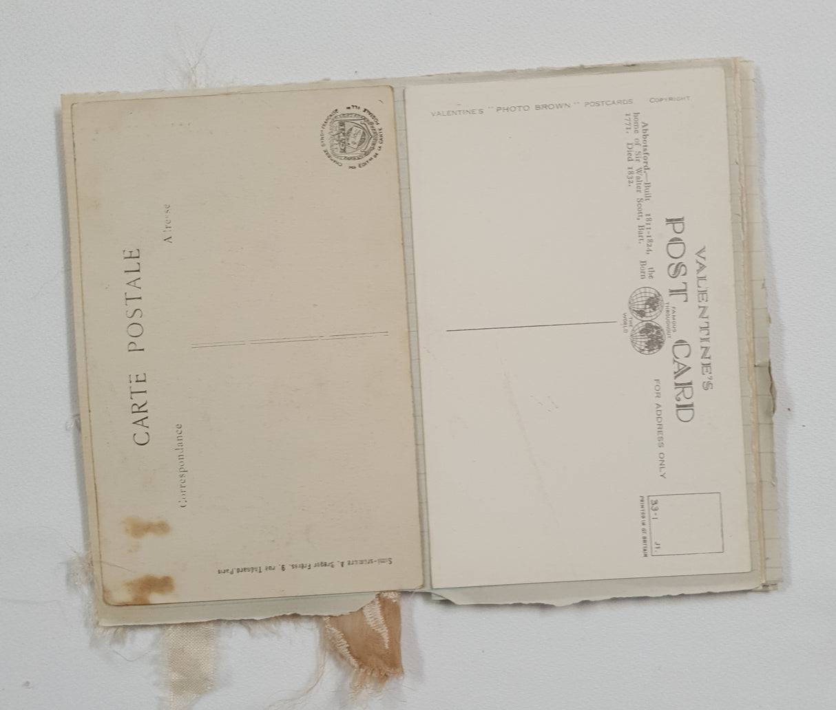 Handmade Mini Vintage Postcard Journal - UC