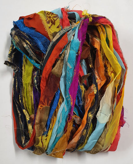 Reclaimed Sari Ribbon Hank - Unique - CQ