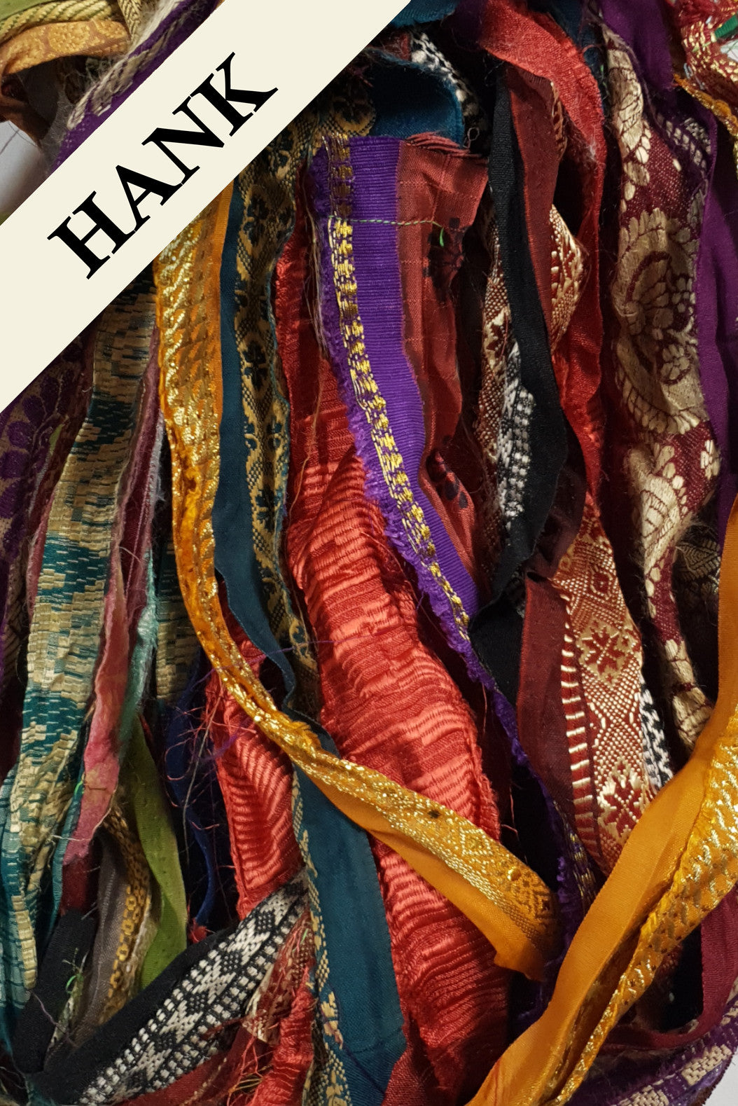 Reclaimed Sari Ribbon Hank - Unique - CU