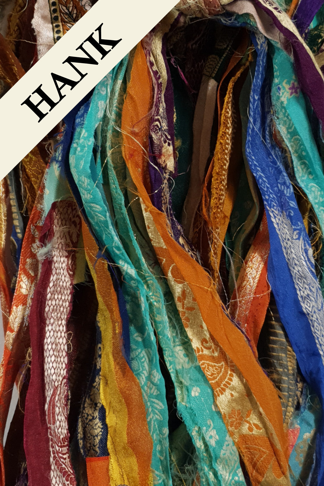 Reclaimed Sari Ribbon Hank - Unique - CV