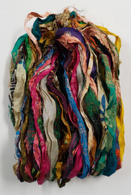 Reclaimed Sari Ribbon Hank - Unique - CW