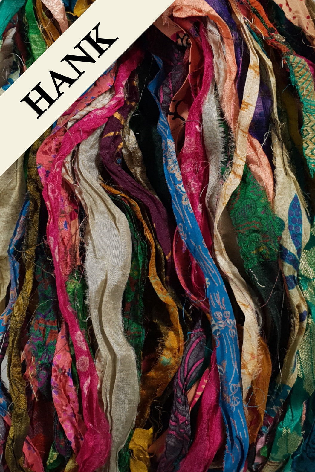 Reclaimed Sari Ribbon Hank - Unique - CW