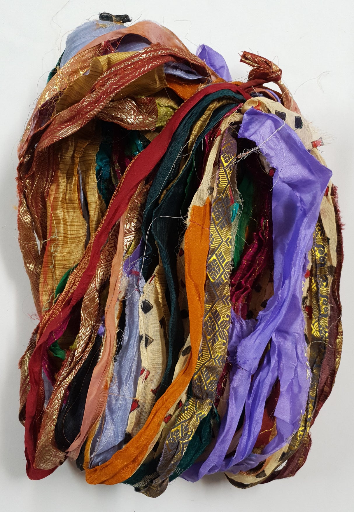 Reclaimed Sari Ribbon Hank - Unique - CY