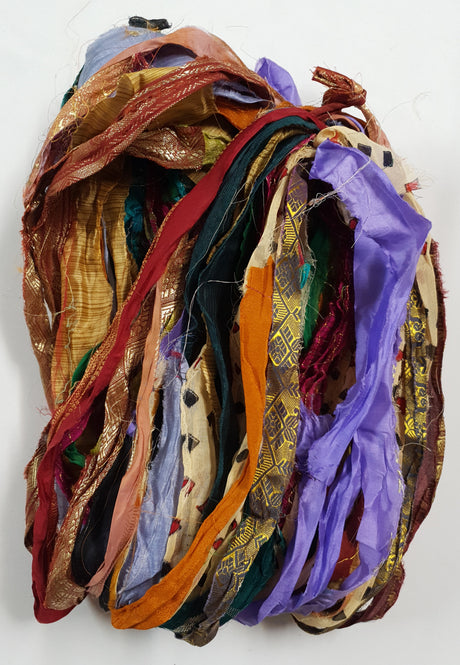 Reclaimed Sari Ribbon Hank - Unique - CY