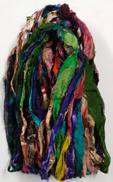 Reclaimed Sari Ribbon Hank - Unique - CZ