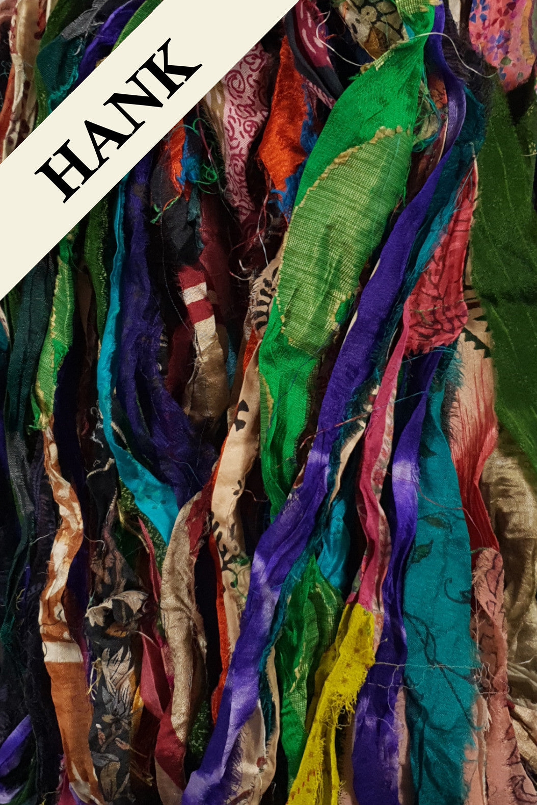 Reclaimed Sari Ribbon Hank - Unique - CZ