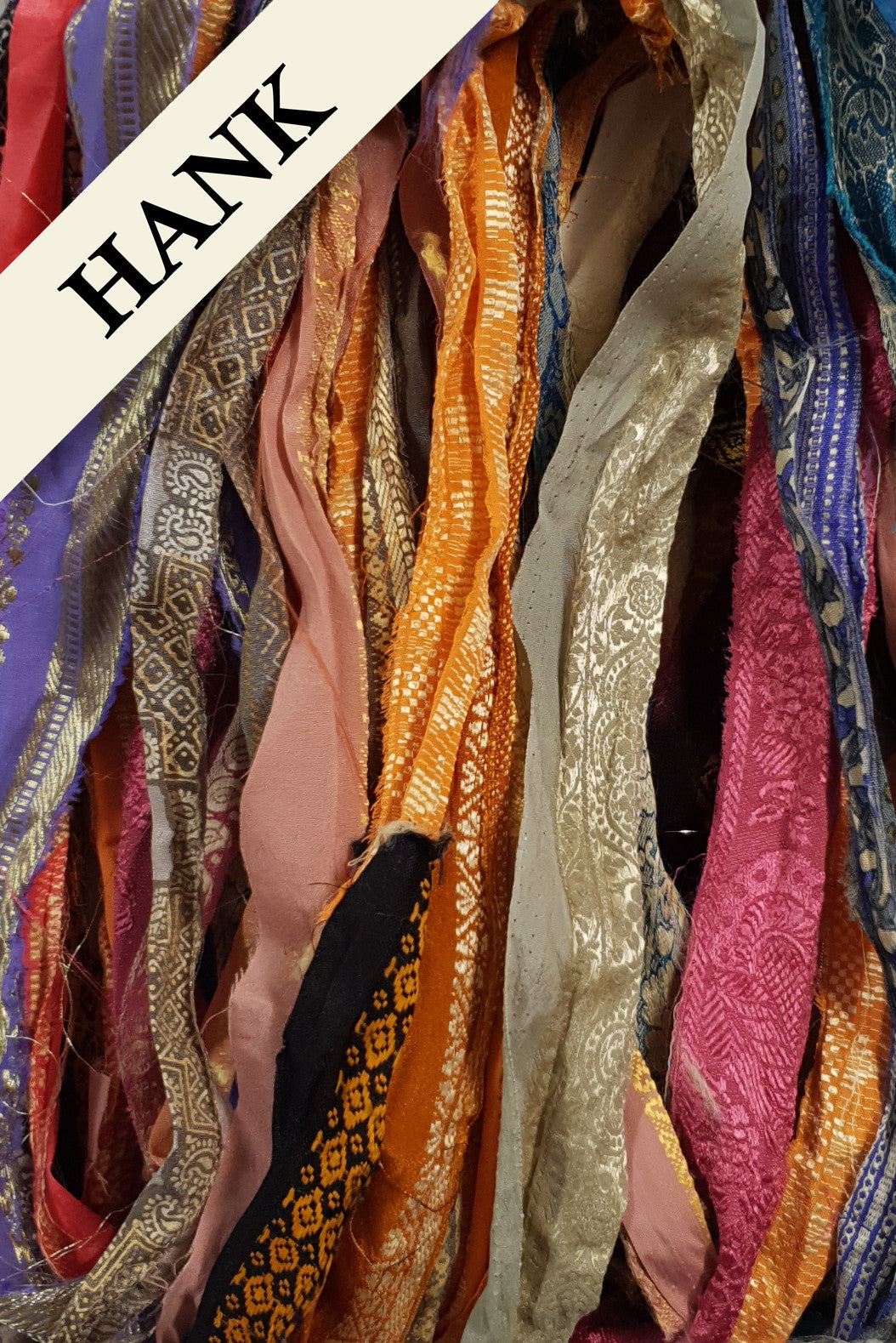 Reclaimed Sari Ribbon Hank - Unique - DC