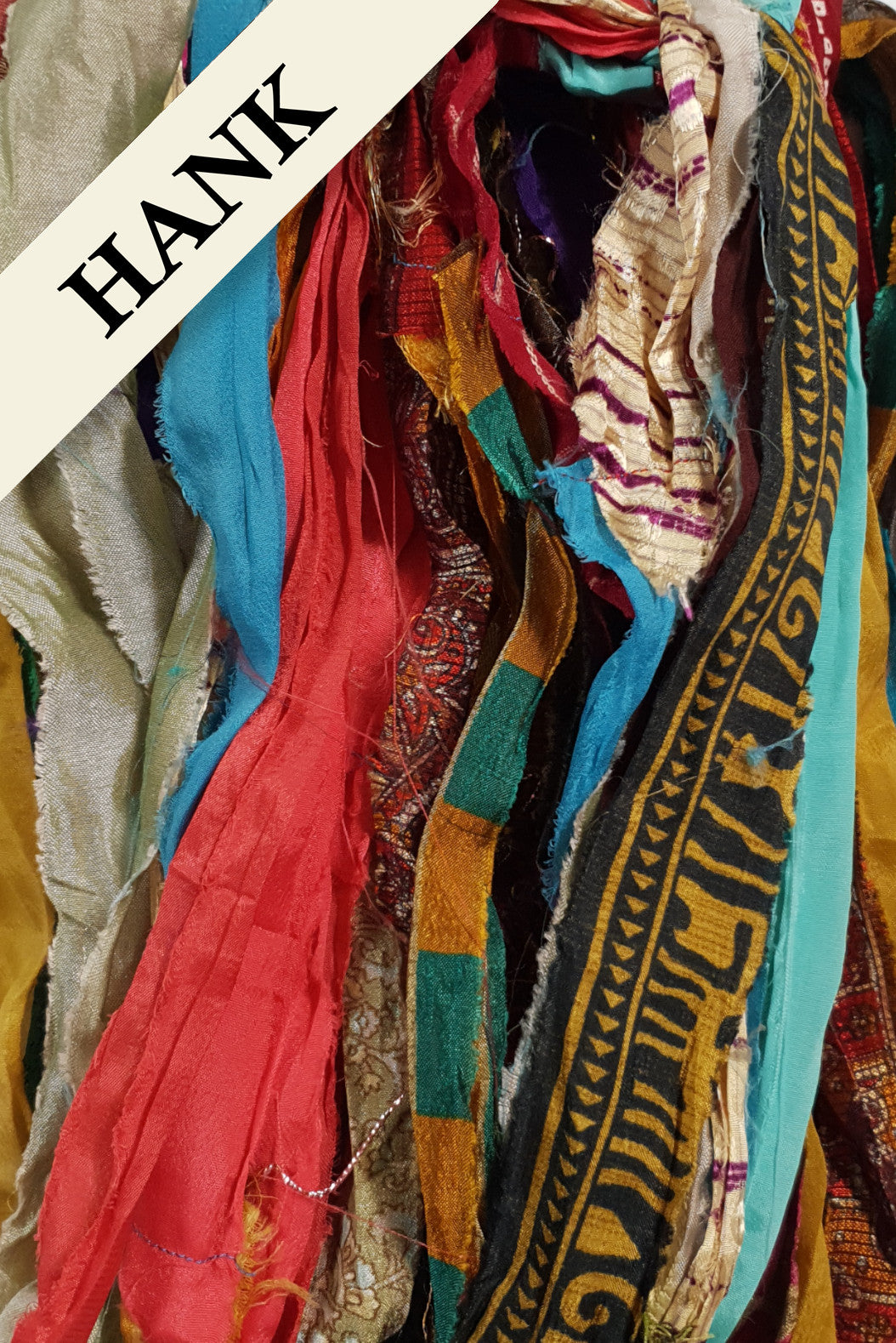 Reclaimed Sari Ribbon Hank - Unique - DA