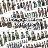 Vintage Children Collection - Set One - DI-10342 - Digital Download
