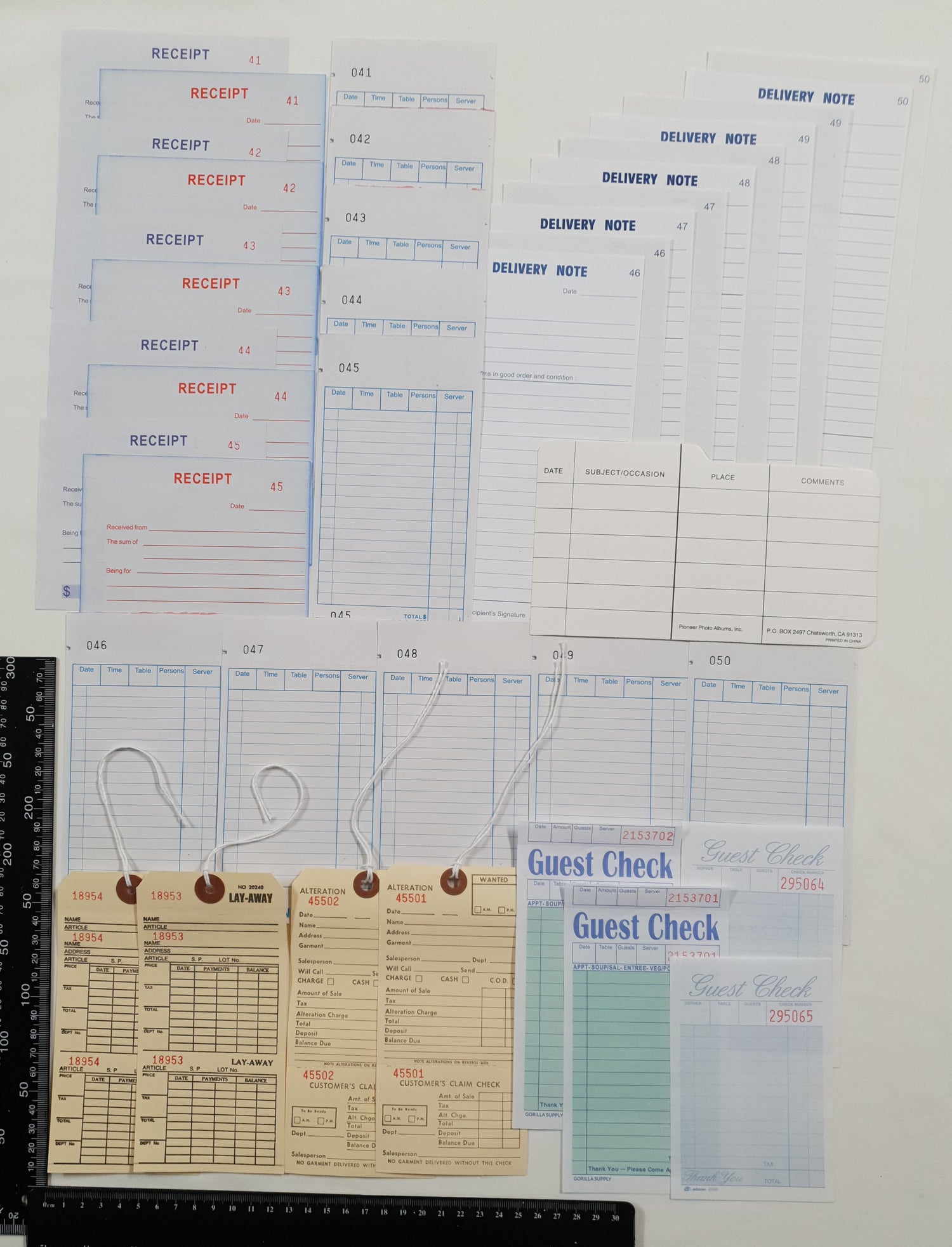 Assorted Documents Pack - LX