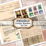 FREEBIE - Vintage Ephemera - Set One - DI-10266 - Digital Download