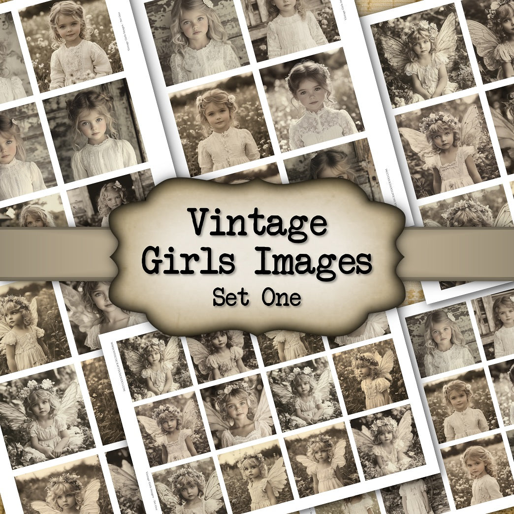 Vintage Girls Images - Set One - DI-10264 - Digital Download