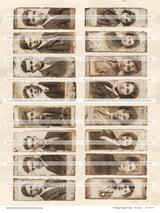 Vintage Image Strips - Set One - DI-10278 - Digital Download