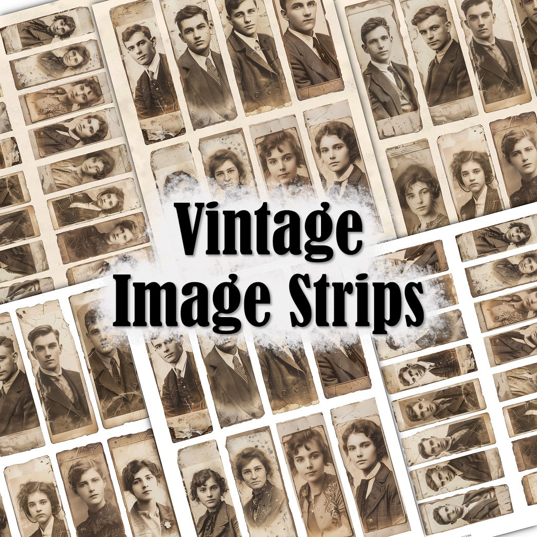 Vintage Image Strips - Set One - DI-10278 - Digital Download