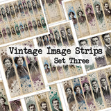 Vintage Image Strips - Set Three - DI-10319 - Digital Download
