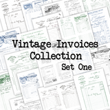 Vintage Invoices Collection - Set One - DI-10311 - Digital Download