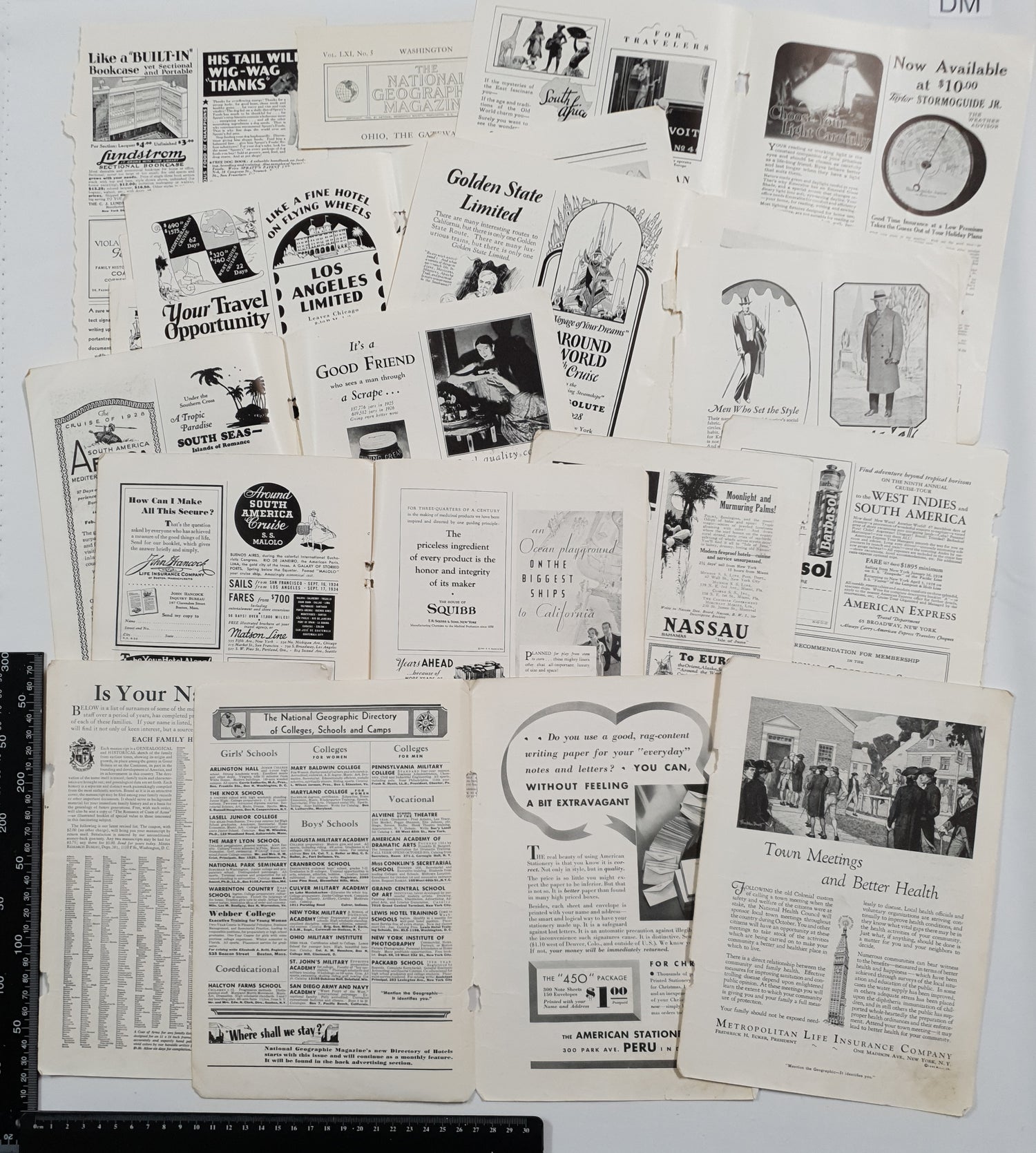 Authentic Vintage Advertisement Pages Pack - DM