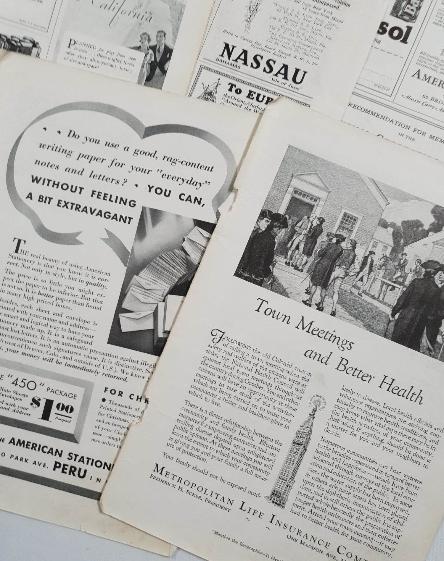 Authentic Vintage Advertisement Pages Pack - DM