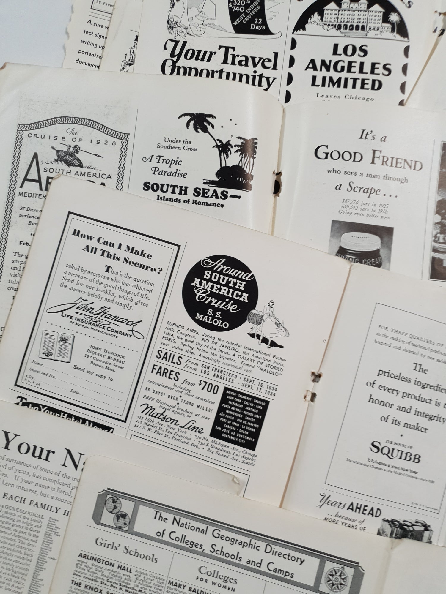 Authentic Vintage Advertisement Pages Pack - DM