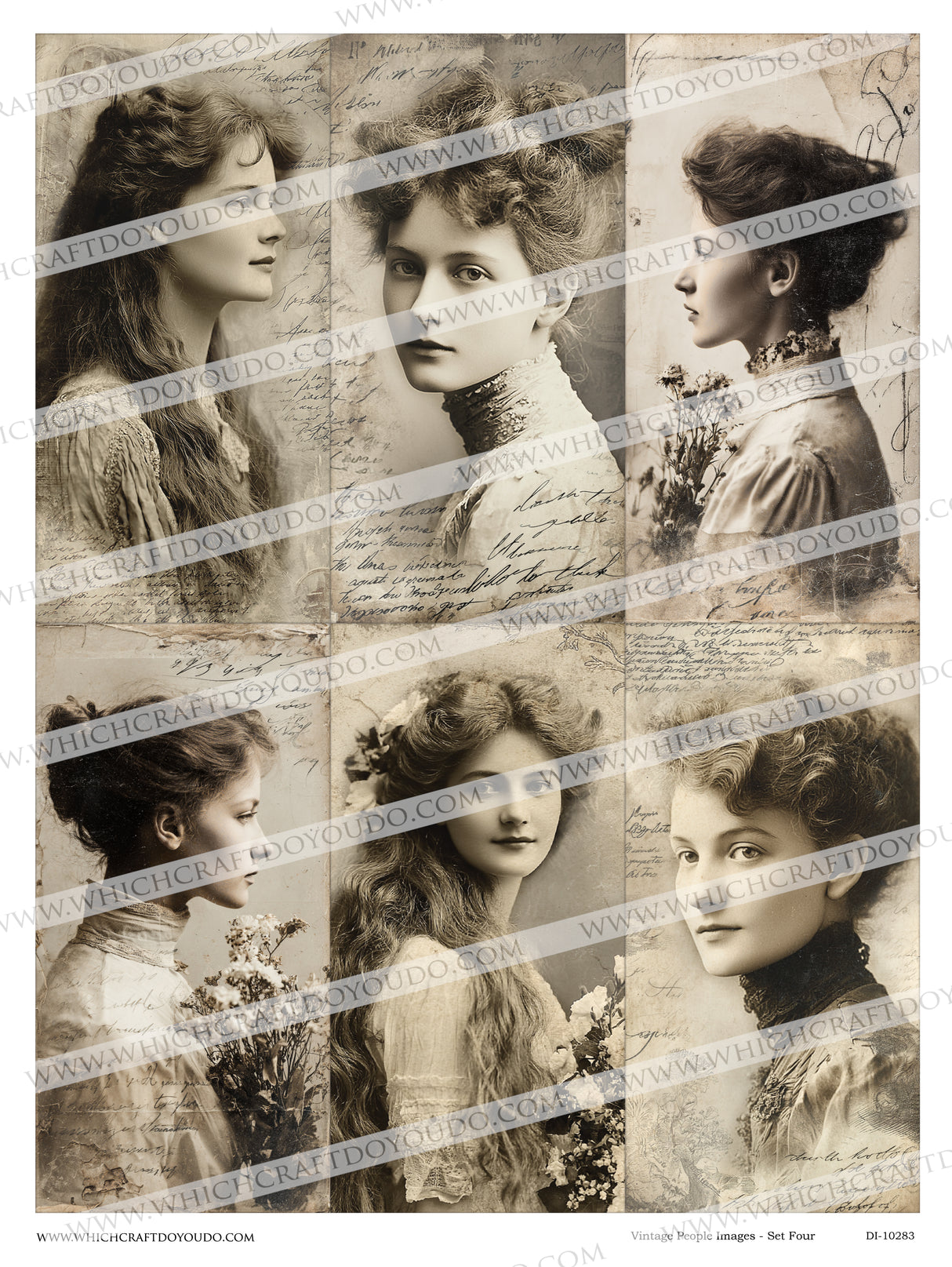 Vintage People Images - Set Four - DI-10823 - Digital Download
