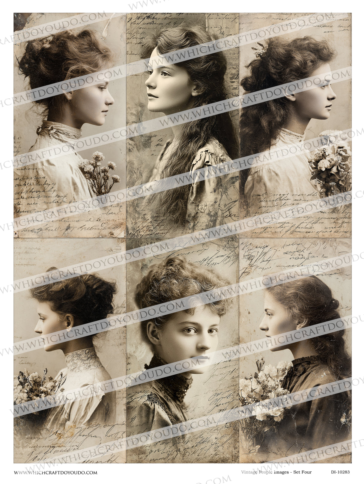 Vintage People Images - Set Four - DI-10823 - Digital Download