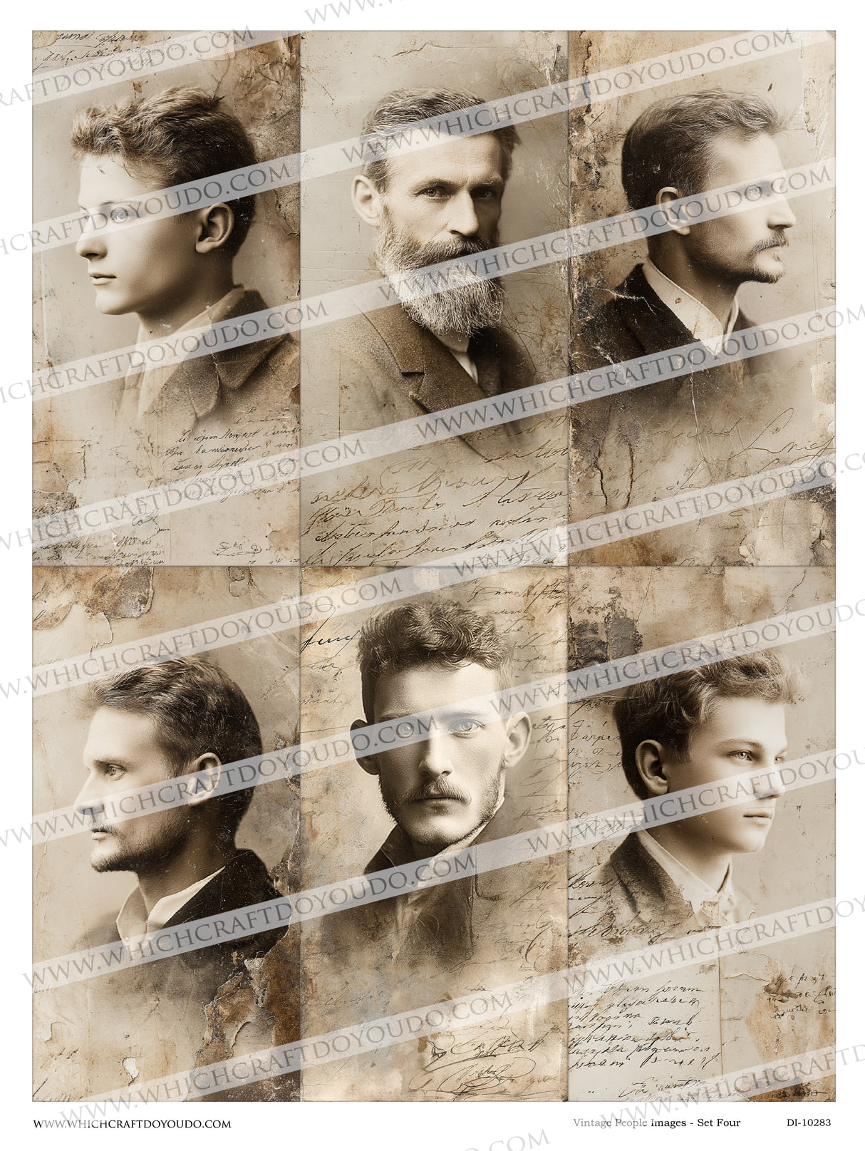 Vintage People Images - Set Four - DI-10823 - Digital Download