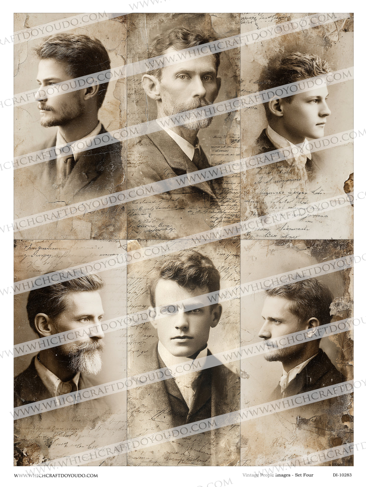 Vintage People Images - Set Four - DI-10823 - Digital Download
