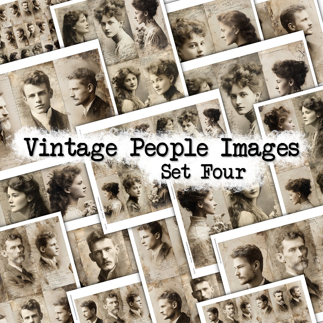 Vintage People Images - Set Four - DI-10823 - Digital Download