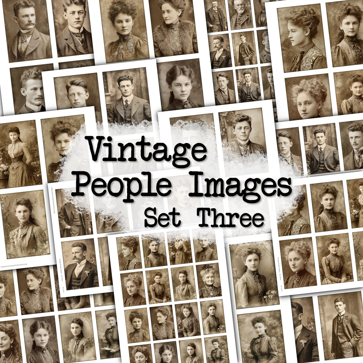 Vintage People Images - Set Three - DI-10314 - Digital Download