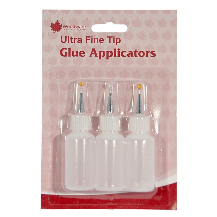 Woodware Ultra Fine Tip Glue Applicator Bottles 3 x 20ml Woodware Ultra Fine Tip Glue Applicator Bottles 3 x 20ml