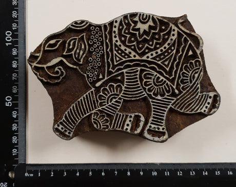 Hand Carved Indian Vintage Block Printing Stamp - WZ