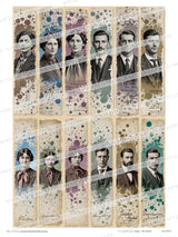 Vintage Image Strips - Set Three - DI-10319 - Digital Download