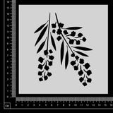 Wattle Blossom - Stencil - 150mm x 150mm