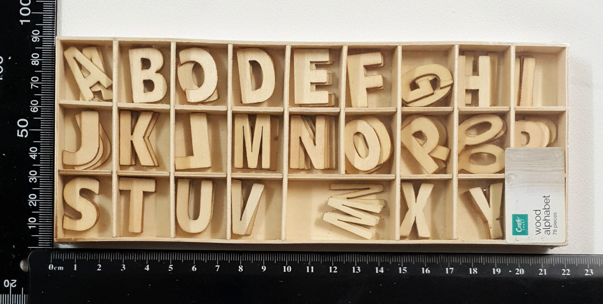 Wooden Embellishments - Alphabet