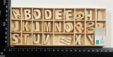 Wooden Embellishments - Alphabet