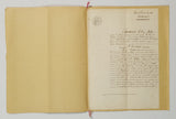 Authentic Antique French 1895 Notaire Document - ZB