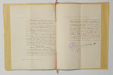 Authentic Antique French 1895 Notaire Document - ZB