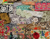 Assorted Embroidered Trim Scraps Pack - ZB