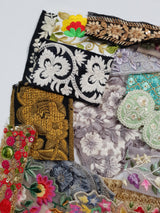 Assorted Embroidered Trim Scraps Pack - ZB