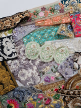 Assorted Embroidered Trim Scraps Pack - ZB