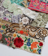 Assorted Embroidered Trim Scraps Pack - ZB